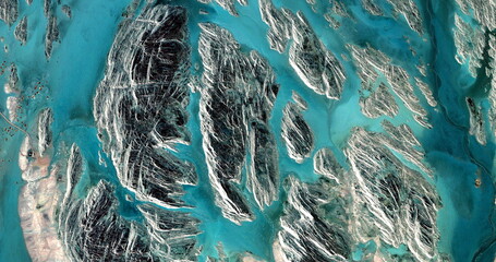 power of wind,  abstract photography of the deserts of Africa from the air. 