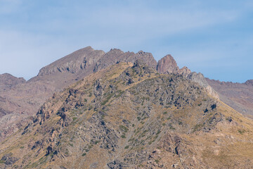 mountainous landscape of Sierra Nevada