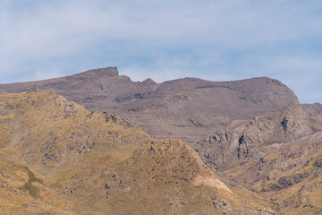 Fototapeta na wymiar mountainous landscape of Sierra Nevada