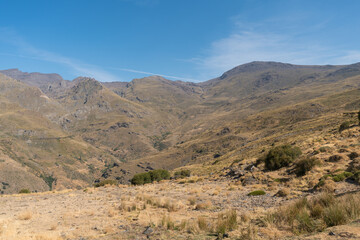 mountainous landscape of Sierra Nevada