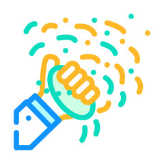 holi color festival event color icon vector. holi color festival event sign. isolated symbol illustration