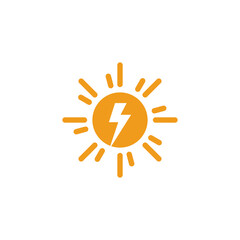Solar energy icon vector illustration