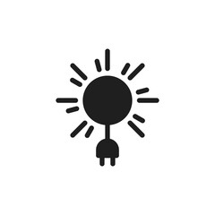 Solar energy icon vector illustration