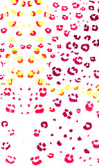 Minimal Tropical Cheetah. Sketch Glossy Swimwear