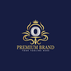 Golden luxury logo design