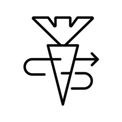 Project management and development vector icon, on white background