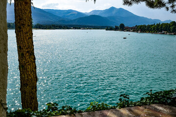 Obraz premium lake and mountains