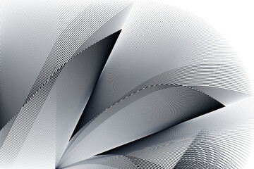 Halftone lines background, geometric dynamic pattern, vector modern design texture.