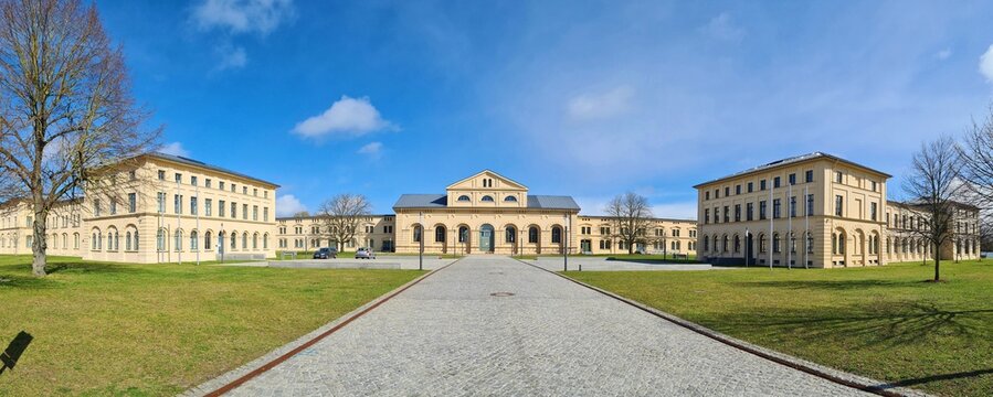 Historical dukes stables "Marstall" in Schwerin, Germany