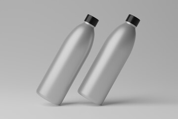 3D Illustration. Blank Bottle Mockup