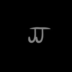 JJ initial handwritten logo for identity