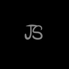 JS initial handwritten logo for identity