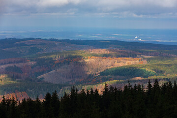 Die Wolfswarte bei Altenau, Nationalpark Harz, Deutschland