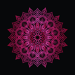 Luxury mandala wallpaper background Ornamental design template with golden Arabic pattern. Mandala is used for packaging design, print, poster, cover, brochure, flyer, banner, wedding card, etc