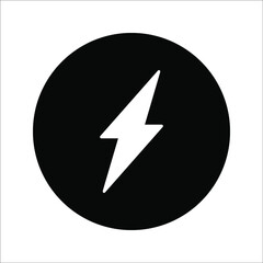 Glyph energy pixel perfect vector icon on white background