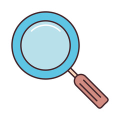magnifying glass research