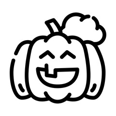 halloween event line icon vector. halloween event sign. isolated contour symbol black illustration