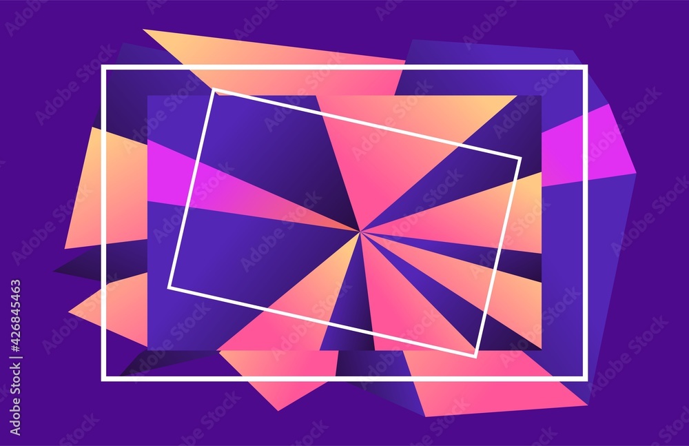 Poster vector abstract gradient modern template background