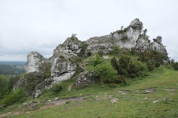 Area of Gora Zborow Nature Reserve - a very interesting viewpoint in Krakowsko-Czestochowska...
