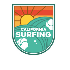 california surfing patch