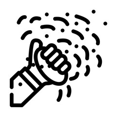 holi color festival event line icon vector. holi color festival event sign. isolated contour symbol black illustration