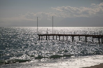 blue sea and small waves