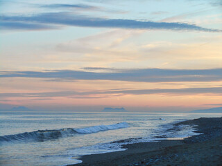 Sunset view from the beach