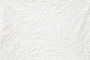 Crumpled White paper surface background texture