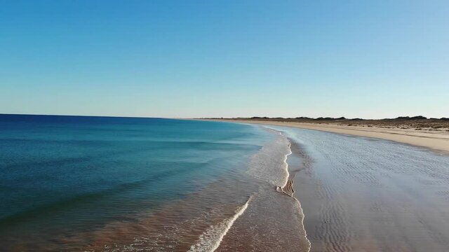 Western Australia &ndash; Costal flight at Dampier Peninsula north of Broome at the Kimberley region during the morning light 
