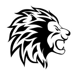 Lion head vector logo icon