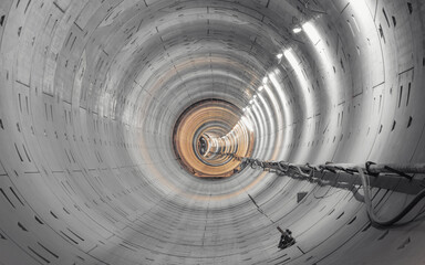 Construction of the new subway tunnel