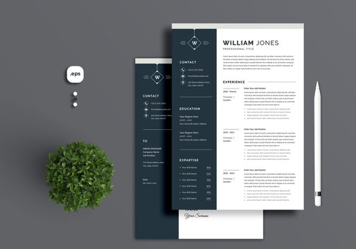 Resume/CV template with nice typography