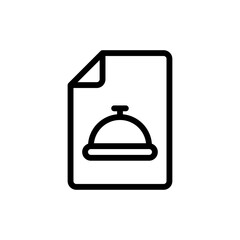 Menu Vector Outline Icon Style illustration. EPS 10 File