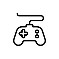 Gamepad Vector Outline Icon Style illustration. EPS 10 File