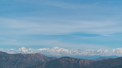 Fototapeta premium snow capped mountains