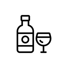 Drink Vector Outline Icon Style illustration. EPS 10 File