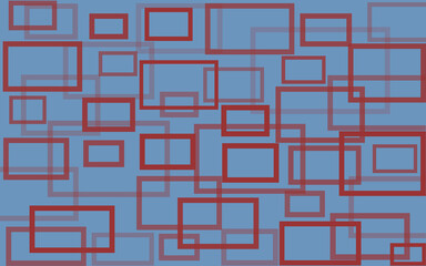  Pop-up and fade-out rectangles causing screen associations. A repeating rectangle pattern can be used for background.