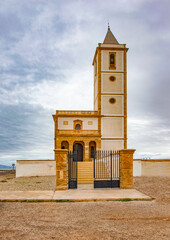 Church Cabo De Gata, near de las Salinas, Almeria , Andalucia , Spain