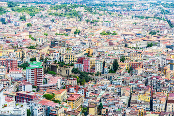 Overview of the city of Naples, Italy
