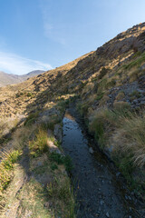 Fototapeta na wymiar water canal in Sierra Nevada
