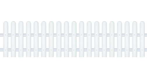Wooden planks fence.  vector illustration