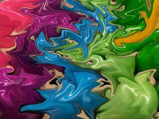 abstract colorful liquid art background in motion
