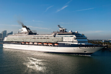 The Cruise Ship Leaving Miami