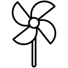 Obraz premium windmill icon vector