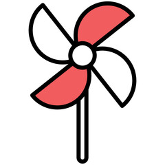 windmill icon vector