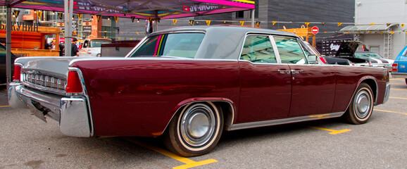 Classical American Vintage car 1961 limousine.