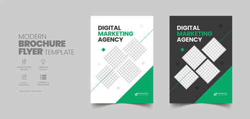 Design cover flyer and brochure business template for annual report