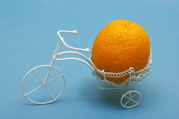 orange in a basket