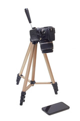 tripod isolated on white background