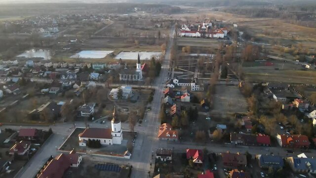 view of the city street Suprasl cityscape archtecture